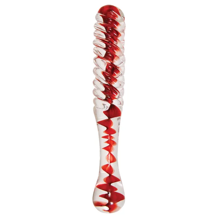 Adam and Eve Glass Dildo Eves Sweetheart Swirl Glass Dildo Dildos