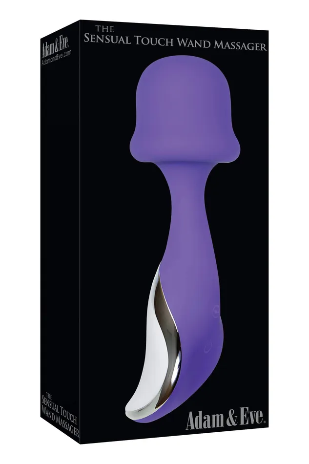 Adam and Eve the Sensual Touch Wand Massager Purple Adam and Eve Vibrators