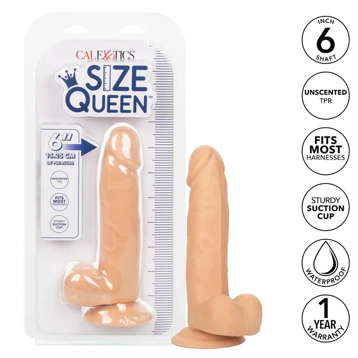 Anal CalExotics Size Queen 6 inch1525 Cm Ivory