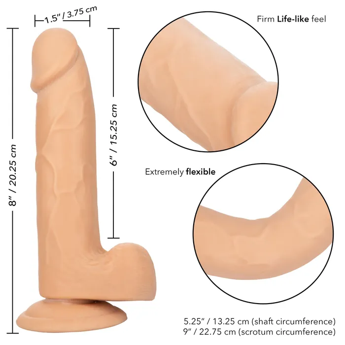 Anal CalExotics Size Queen 6 inch1525 Cm Ivory