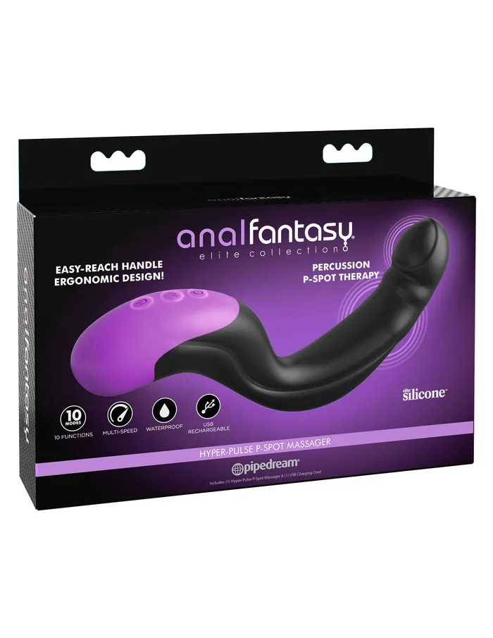 Anal Pipedream Anal Fantasy Elite HyperPulse PSpot Massager Black