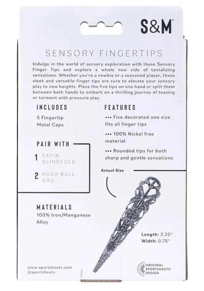 Anal Sportsheets Black Sensory Fingertips