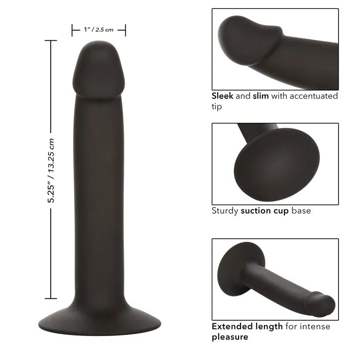 CalExotics Anal Silicone Slim Anal Stud Black