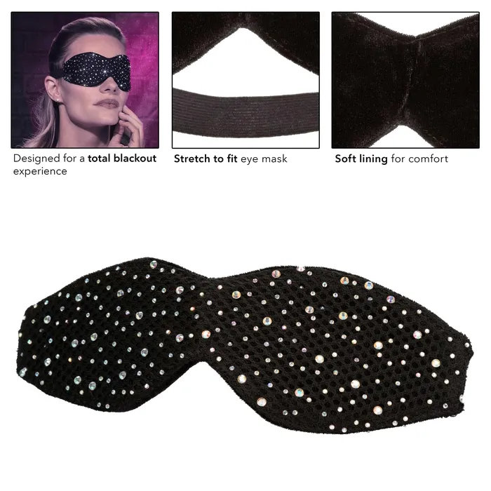 CalExotics Radiance Blackout Eye Mask Black Anal