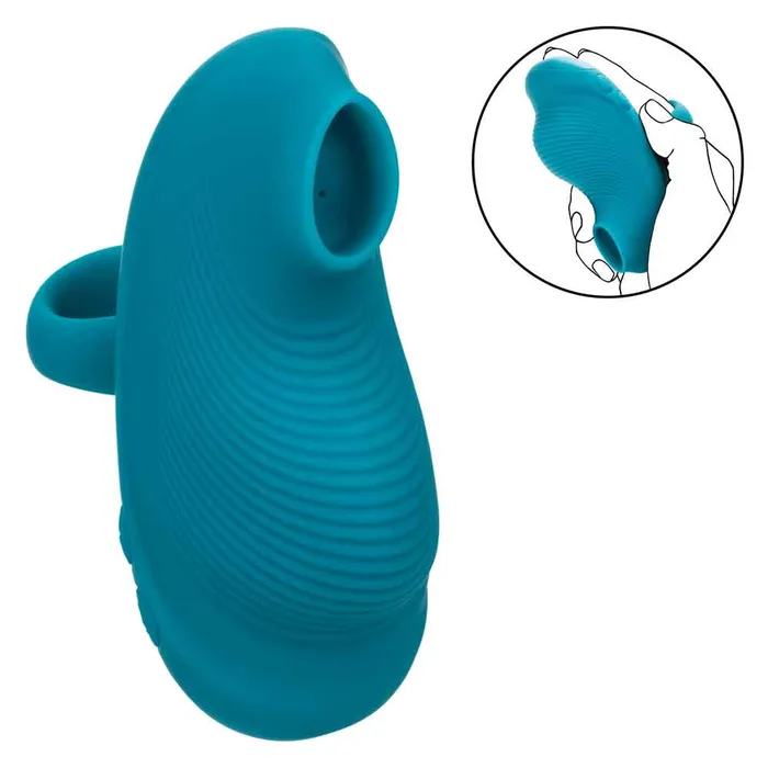 CalExotics Vibrators Envy Handheld Suction Massager Blue