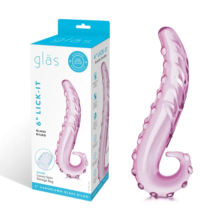 Dildos 6 Inch LickIt Glass Dildo Glas