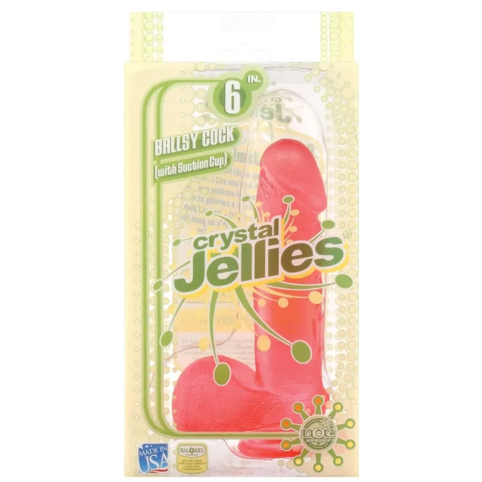 Dildos Crystal Jellies Dildos 6 Ballsy Cock Doc Johnson