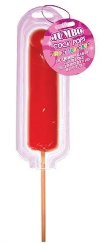 Dildos Hott Products Jumbo Cock Pops Fruit Flavored Strawberry