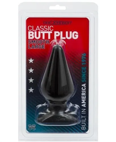 Doc Johnson Anal Classic Butt Plug Smooth Large Black