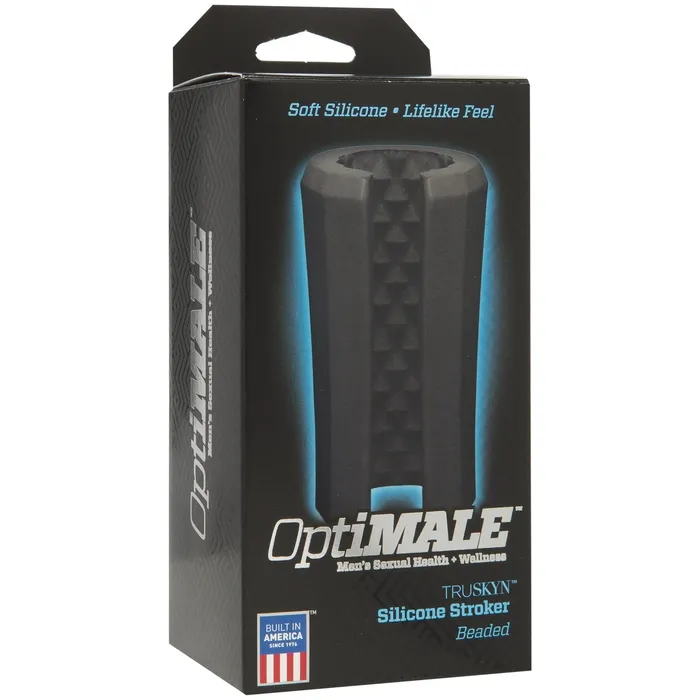 Doc Johnson Anal Optimale Truskyn Silicone Stroker Beaded Black