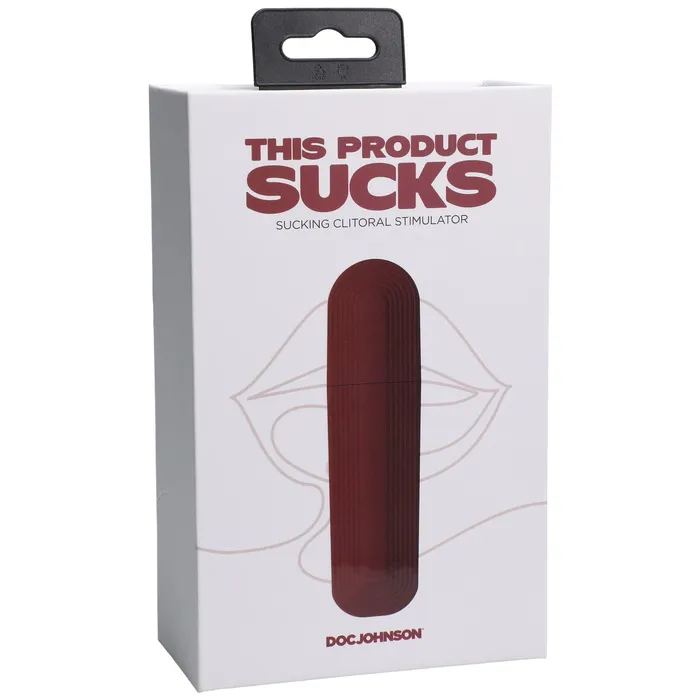 Doc Johnson This Product Sucks Sucking Clitoral Stimulator Rechargeable Red Female Sex Toys