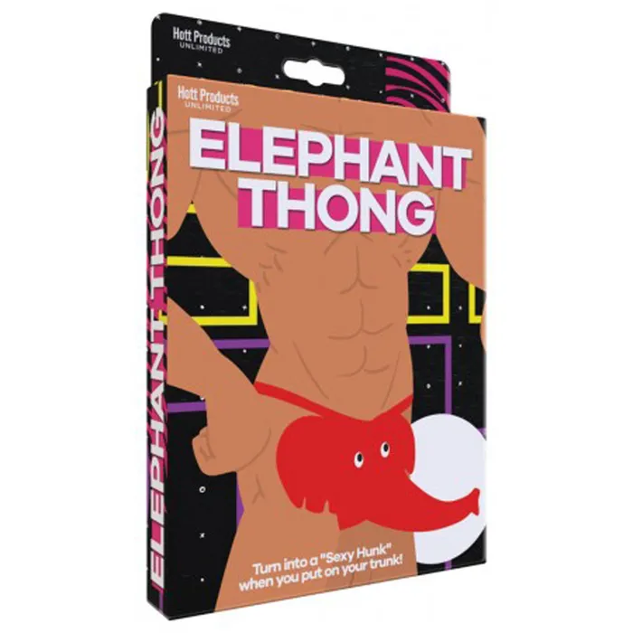 Elephant Thong Red One Size Hott Products Teddies And Bodies