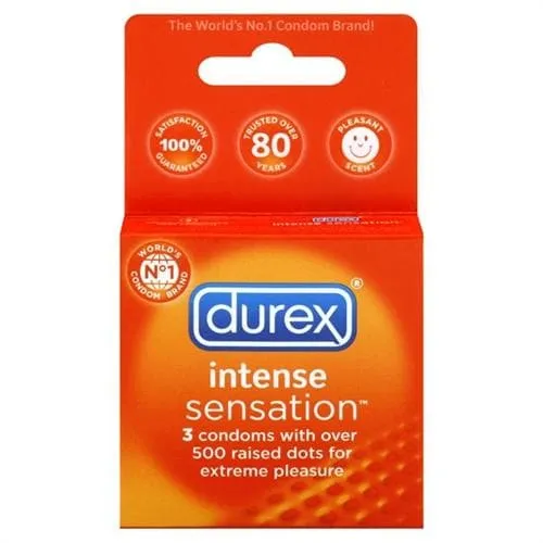 Enhancers Durex Intense Sensation 3 Pack Paradise Marketing