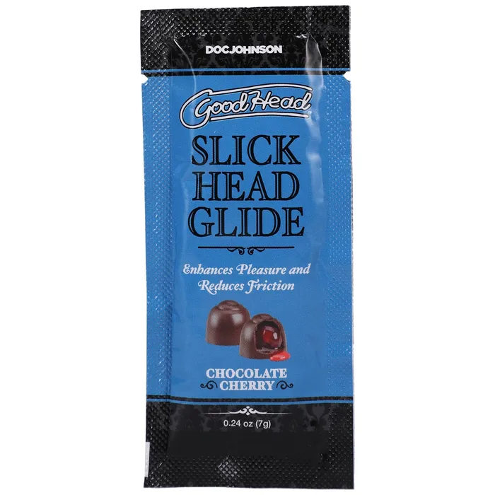 Male Sex Toys Goodhead Slick Head Glide Chocolate Cherry 024 Oz Doc Johnson