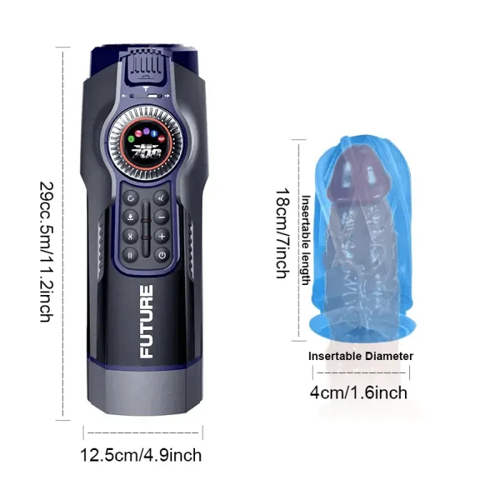 NyoKii Pre Order LETEN 708 III Future Auto Telescopic Circulation Heating Male Masturbator Male Sex Toys