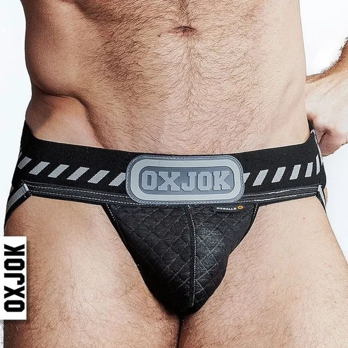 Packer Industrial Quilted Cargo Strapjock Black Puff Medium OXJok Anal