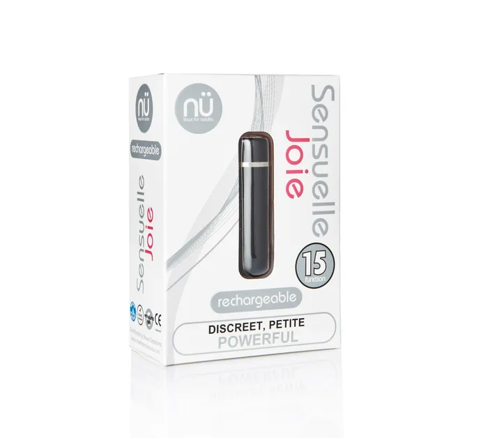 Sensuelle Sensuelle Joie 15 Function Bullet Black Vibrators