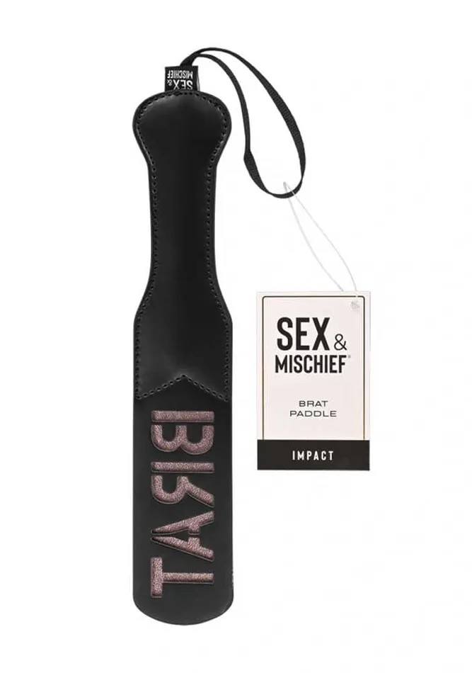 Sportsheets Brat Paddle Black Rose Gold Vibrators