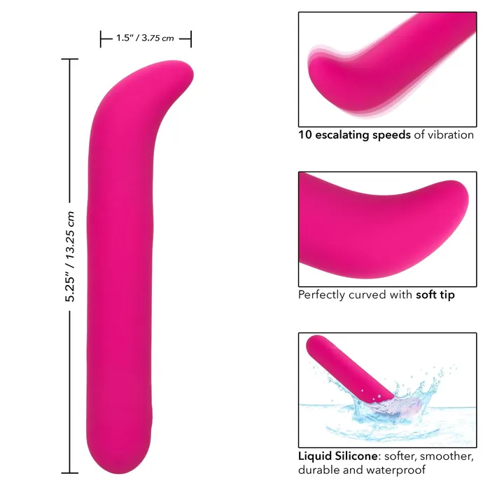 Vibrators CalExotics Bliss Liquid Silicone G Vibe Pink