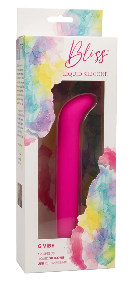 Vibrators CalExotics Bliss Liquid Silicone G Vibe Pink