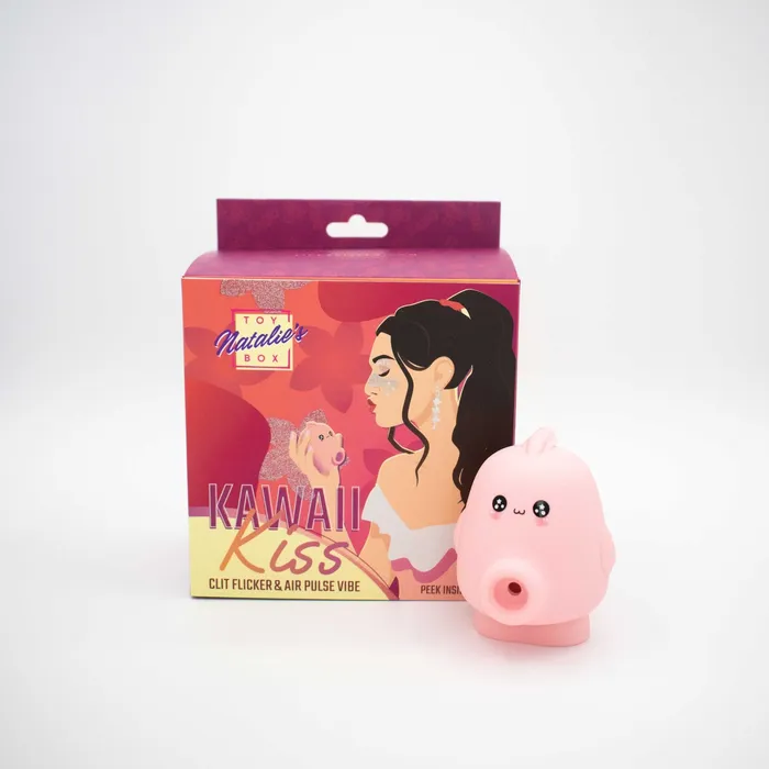 Vibrators Like A Kitten Inc Kawaii Kiss Clit Flicker and Air Pulse Stimulator Pink