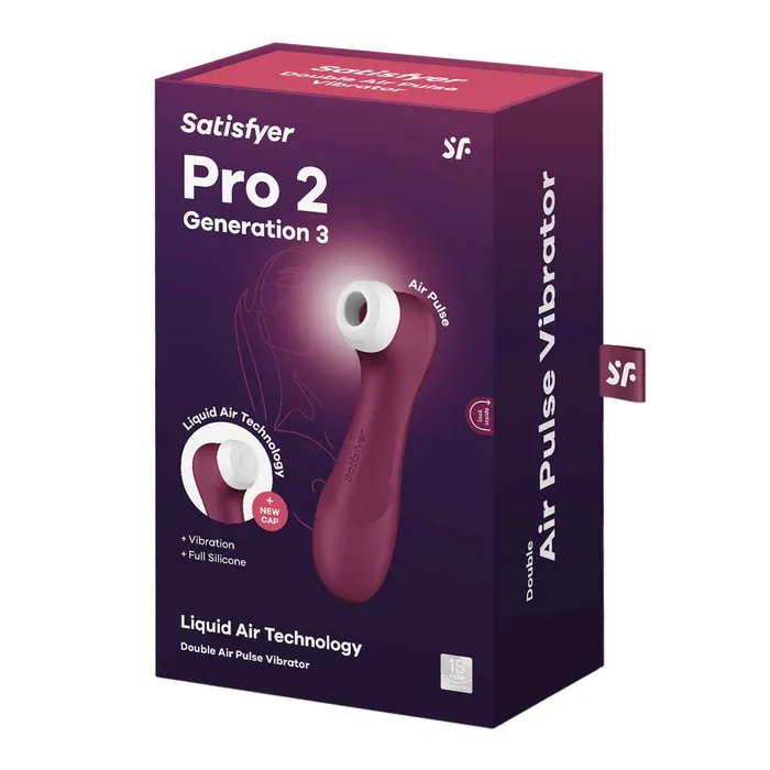 Vibrators Satisfyer Pro 2 Generation 3 Liquid Air Technology Red Wine Satisfyer