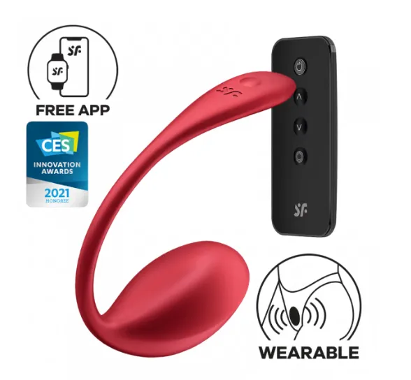 Vibrators Satisfyer Shiny Petal Connect App Red