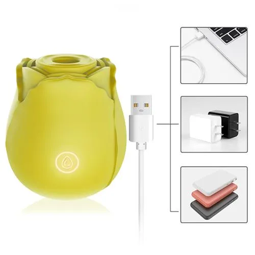 Vibrators Yellow Rose Vibrator 3ZToyBox