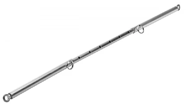 Adjustable Steel Spreader Bar Silver XR Brands Male Sex Toys