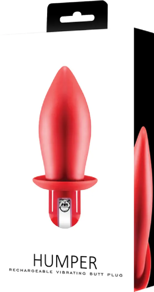 Anal Excellent Power Humper Rechargeable Vibrating Butt Plug Red