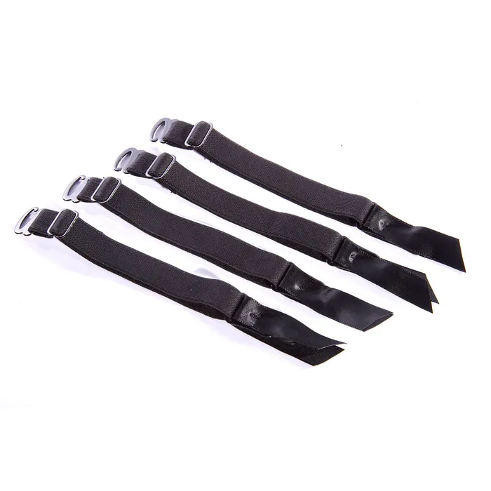 Anal SpareParts HardWear SpareParts Removeable Garter Black set of 4