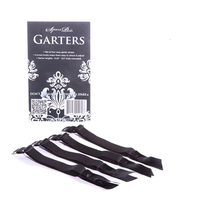 Anal SpareParts HardWear SpareParts Removeable Garter Black set of 4