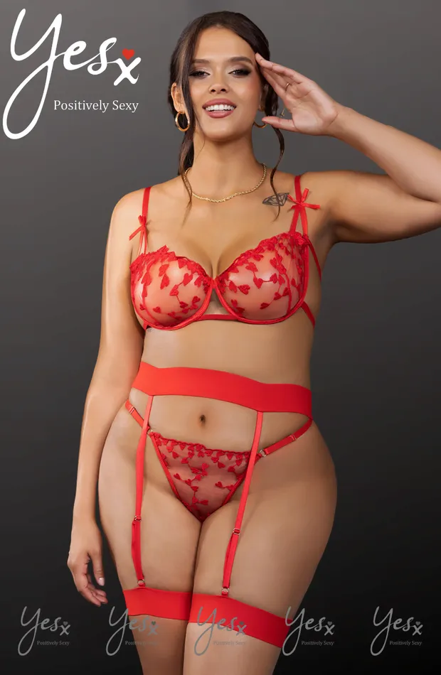 Anal YesX YesX YX845Q Red Bra Set