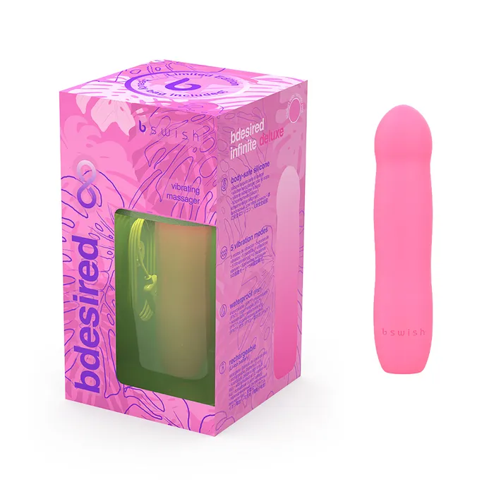 B Swish Bdesired Infinite Deluxe LE Flamingo Pink B Swish Vibrators