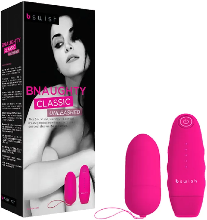 B Swish Vibrators BNAUGHTY Classic Unleashed Multi Function Vibrator Sex Pleasure Toy by Bswish Magenta Pink