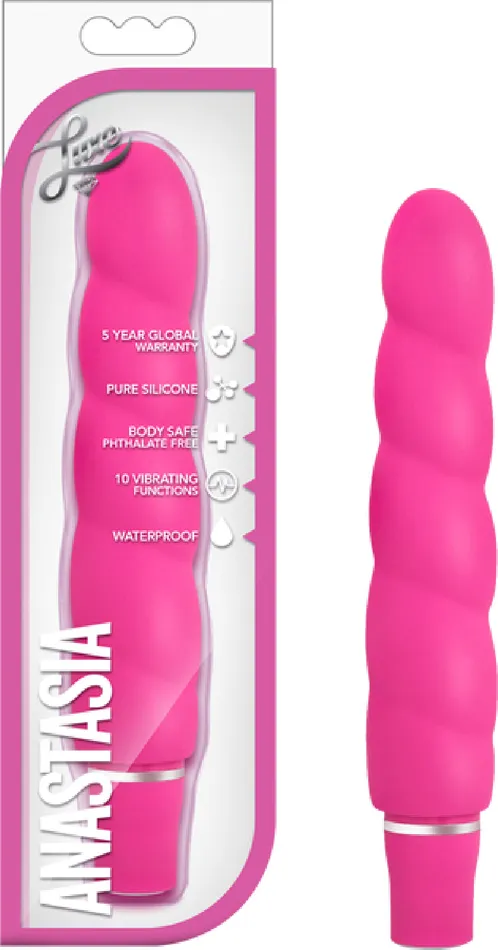 Blush Novelties Luxe Anastasia Multi Function Pleasure Sex Toy Dildo Vibrator Aqua Vibrators