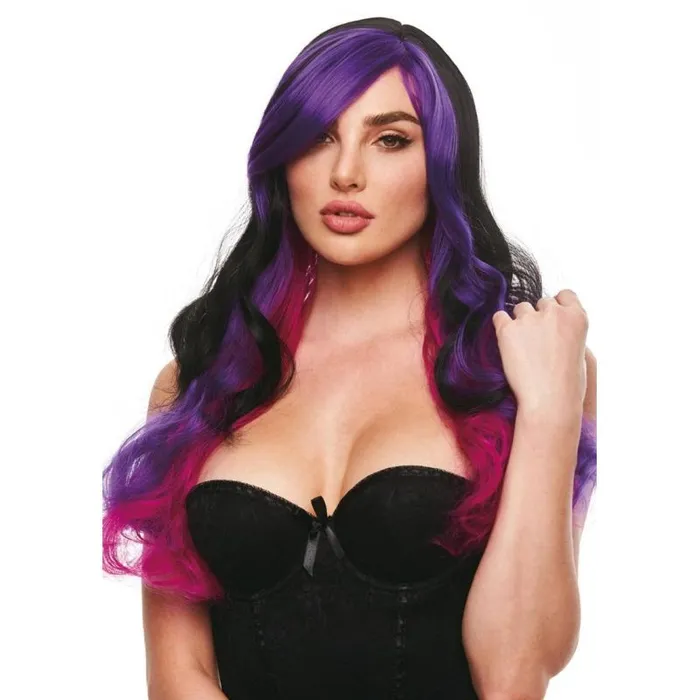 Brandi Wig BlackPurple Pleasure Wigs Anal