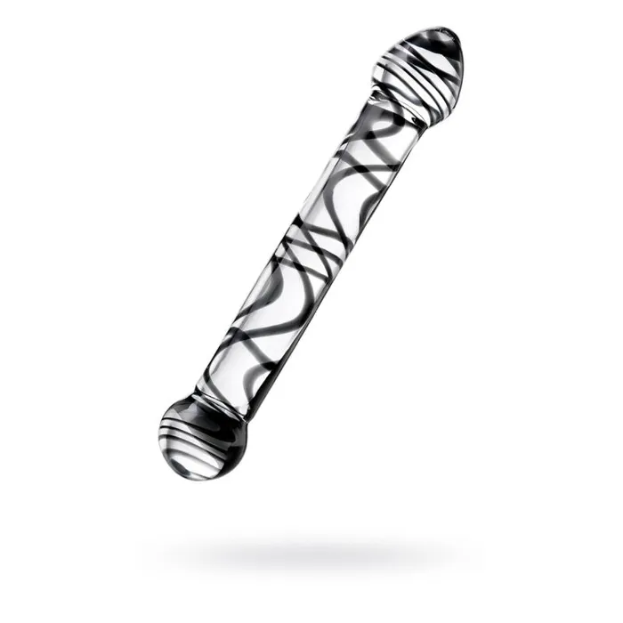 Dildos Sexus Glass Sexus Glass Dildo Duo Black Swirl 205cm