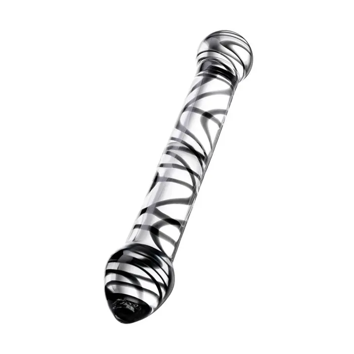 Dildos Sexus Glass Sexus Glass Dildo Duo Black Swirl 205cm