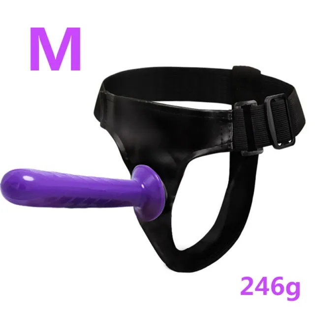 Double Penis Realistic Ultra Elastic Harness Belt Strap On Javaughn69ways Female Sex Toys