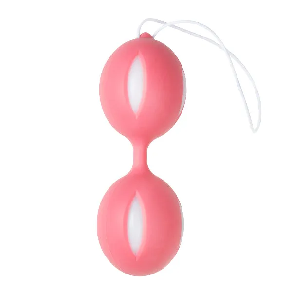 Easytoys Wiggle Duo Kegel Ball PinkWhite Vibrators