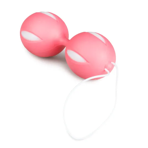 Easytoys Wiggle Duo Kegel Ball PinkWhite Vibrators