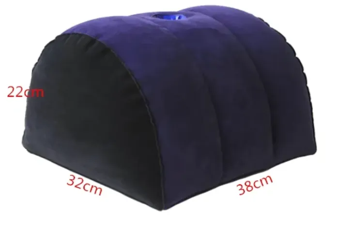 Eccentric Playroom Essentials Male Sex Toys Inflatable HalfMoon Sex Pillow with Pump