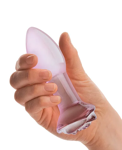 Electric Eel Inc Anal 5 Rosebud Glass Butt Plug