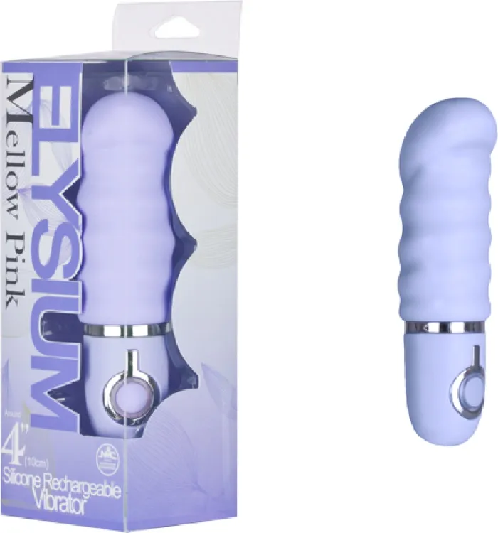 Elysium 4 Inch Ribbed Mauve Purple Sex Toy Adult Pleasure Nanma Anal