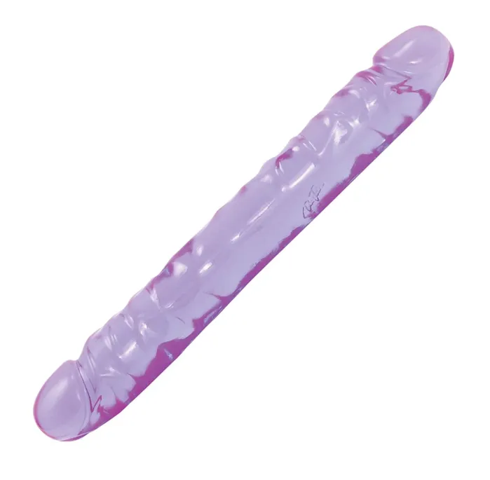 Erotica Adult Toys Crystal Jellies Jr Double Dong 12 Purple Dildos