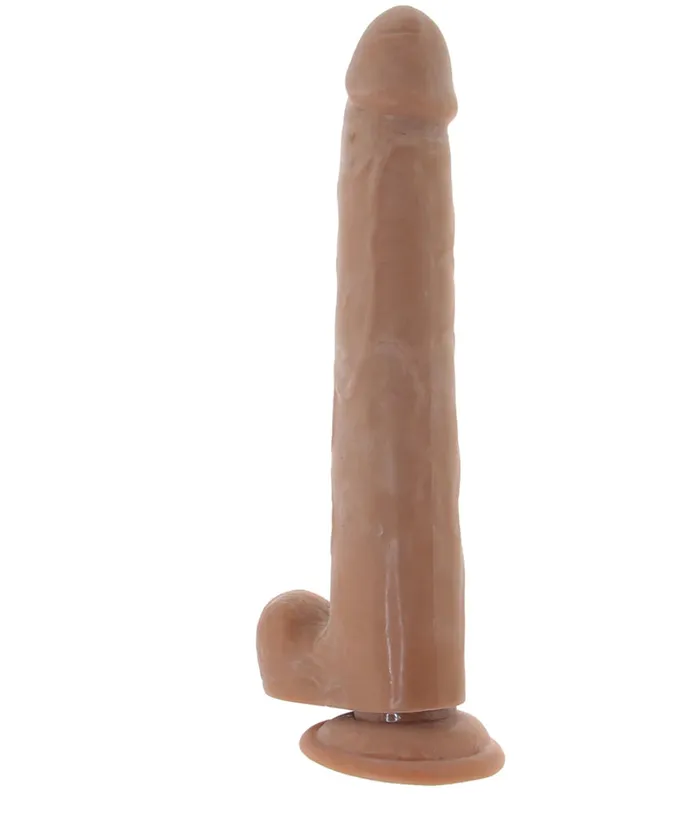 Erotica Adult Toys Dildos Size Queen 10 Inch Dildo in Brown