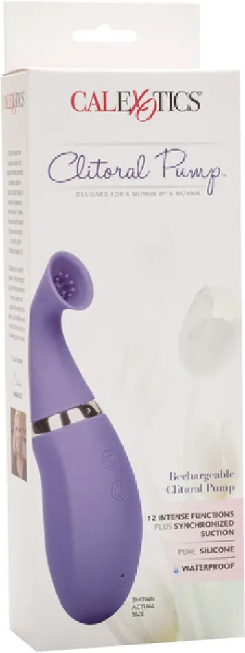 Female Sex Toys California Exotic Novelties Intimate Pump Rechargeable Clitoral Pump Purple