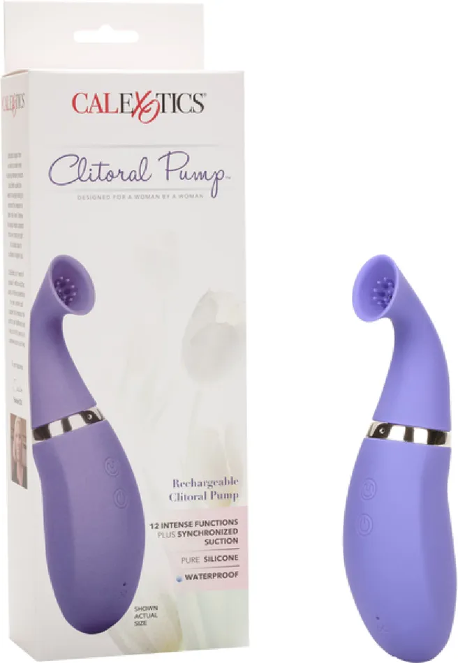 Female Sex Toys California Exotic Novelties Intimate Pump Rechargeable Clitoral Pump Purple