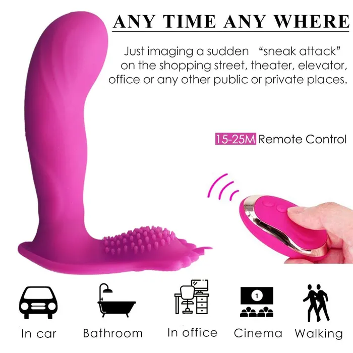 Female Sex Toys Javaughn69ways Silicone Wireless Remote Vibrator For Him or Her